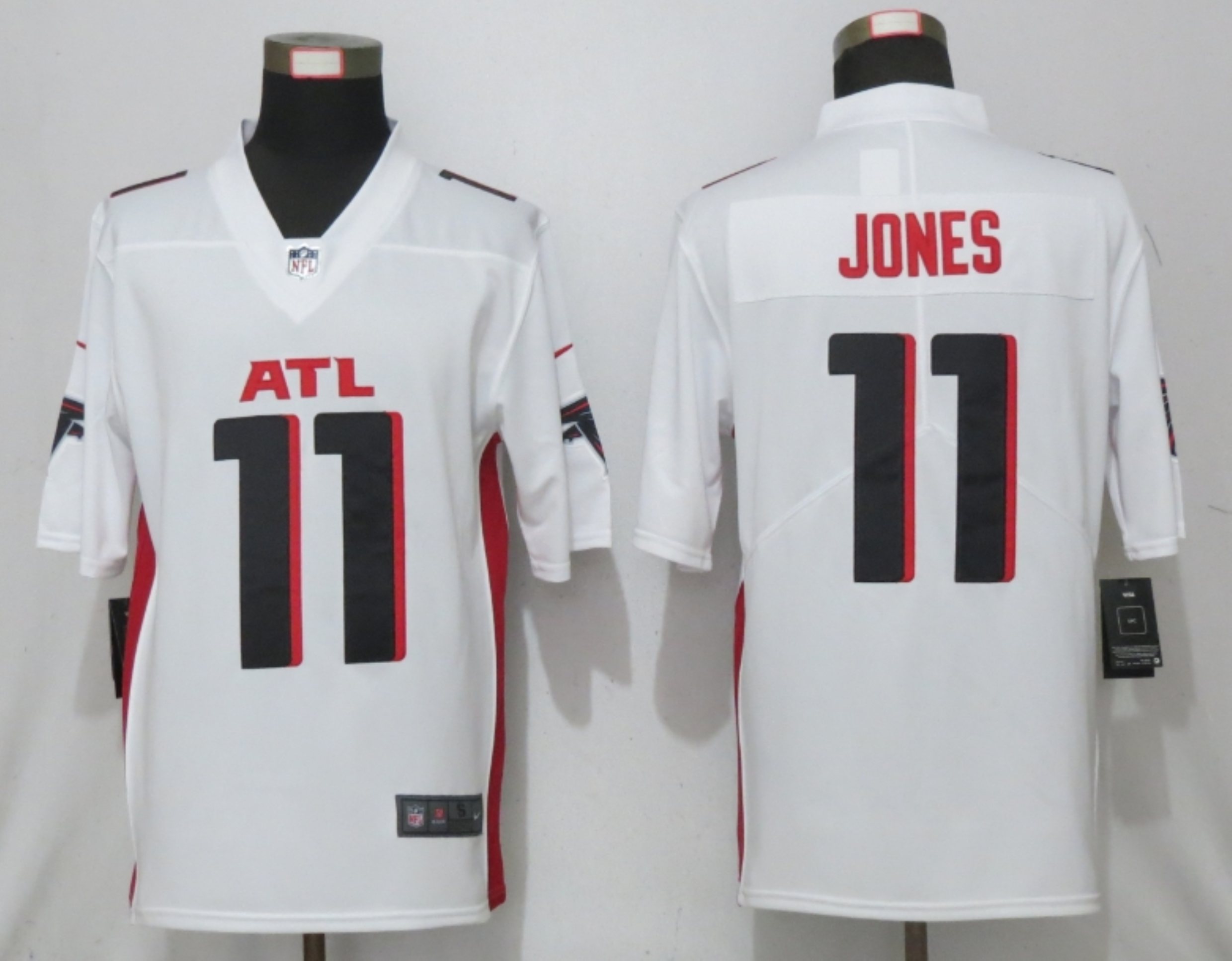 Men New Nike Atlanta Falcons #11 Jones White Game Jersey